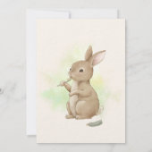 バニー・ファースト・ティース・パーティー 招待状 (裏面)