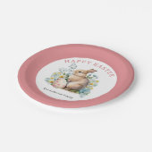バニー&フローラ卵 ペーパープレート (アングル)