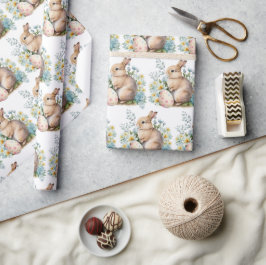 バニー&フローラ卵 ラッピングペーパー