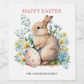 バニー&フローラ卵 ワインラベル (シングルラベル)