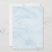 バニー·ブルー·ボーイ·グリーンリー·ベビー·シャワー 招待状 (裏面)