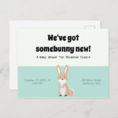 バニー・ベイビー・シャワー ポストカード (正面/裏面)