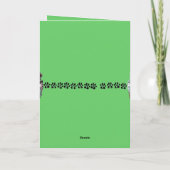 バニー・ママとバニー・チャイルド・マザーズ・デイ・カード カード (裏面)