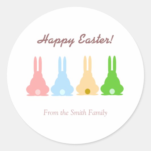 バニー ラウンドシール (正面)