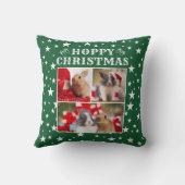 バニー・ラバーのフェスティバルグリーンフォトクリスマス クッション (裏面)