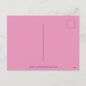 バニー·ラビット&カラフルハートがバレンタインを雨 シーズンポストカード (裏面)