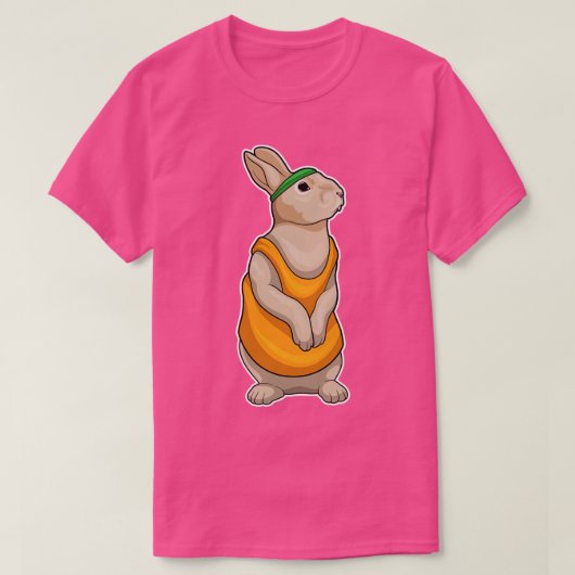 バニー ランニング フィットネス Tシャツ (デザイン正面)