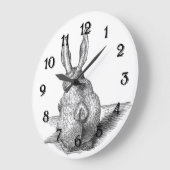 バニー ラージ壁時計 (傾斜)