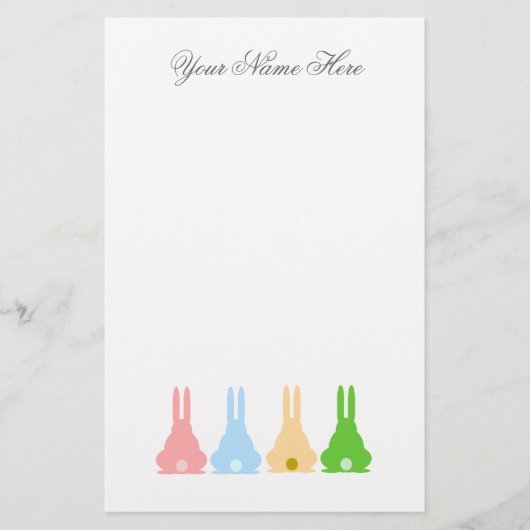 バニー 便箋 (正面)