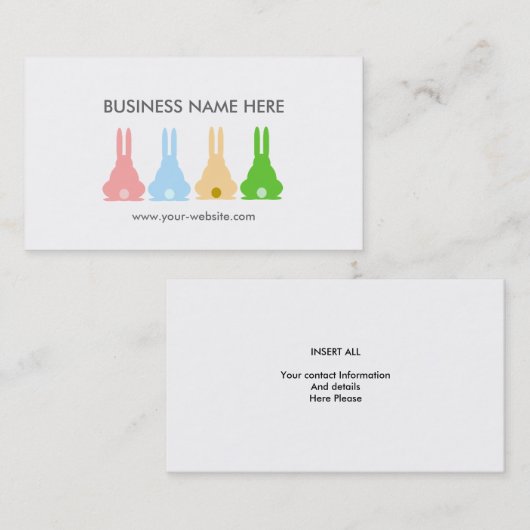 バニー 名刺 (正面/裏面)