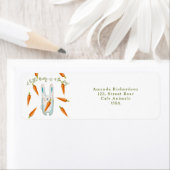 バニー – 少しバニーが途中だ!ベビーシャワー ラベル (インサイチュ)