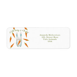 バニー – 少しバニーが途中だ!ベビーシャワー ラベル