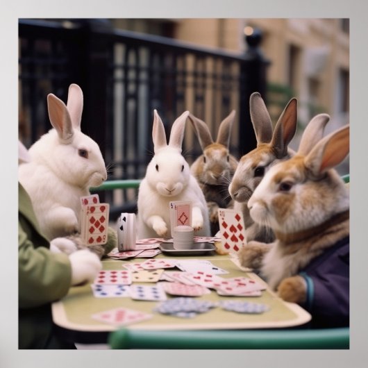 バニー、彼らは勝つためにブラッフ、賭け、バウンス! ポスター (正面)