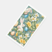 バニー、春の花、イースターエッグ。絵画の (コーナー)