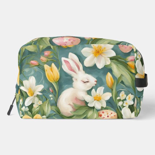 バニー、春の花、イースターエッグ。絵画の ドップキット (裏面)