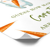 バニー – 瓶に入っている人参の数 ポスター (角)