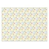 バニー、蝶とデイジーパターン テーブルクロス (正面(横))