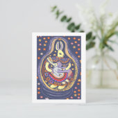 バニーBabooshka ポストカード (スタンド正面)