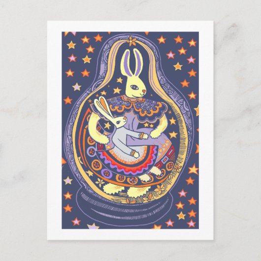 バニーBabooshka ポストカード (正面)