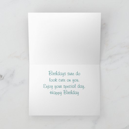 バニーHBDカスタマイズ- カード (内部)