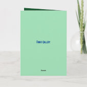 バニーN卵の孫イースターカード サンキューカード (裏面)