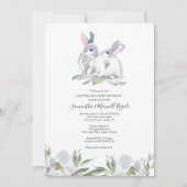 バニ男女兼用ーバプテスマと誕生日 招待状 (正面)