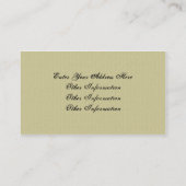 バニ芸術的ーの渦巻き – 名刺 (裏面)