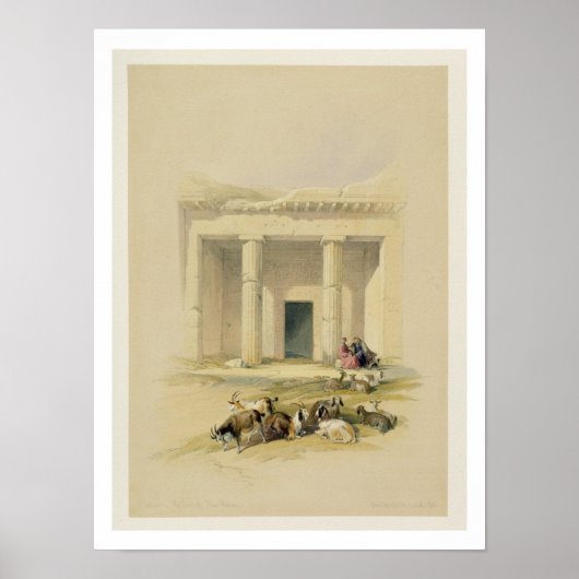 バニ・ハサンの洞窟への入り口, "エジプトa ポスター (正面)