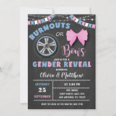 バヌアウトまたはボーイング性別の表示の招待 招待状 (正面)