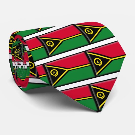 バヌアツの旗 ネクタイ (ロール)