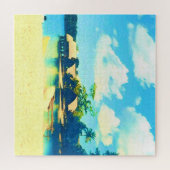 バヌアツの熱帯島のパラダイストラベル ジグソーパズル (横)