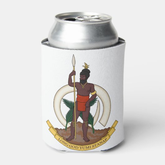 バヌアツエンブレム 缶クーラー (缶正面)