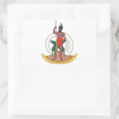 バヌアツコート・オブ・アームズ 長方形シール (バッグ)