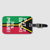 バヌアツ国旗おもしろい国 ラゲッジタグ (正面横)