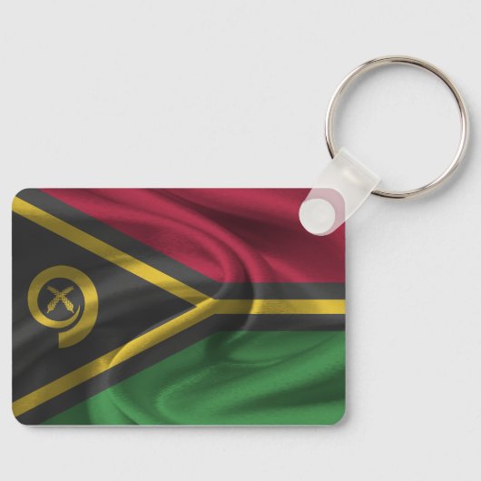 バヌアツ国旗のキーチェーン キーホルダー (正面)