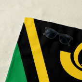 バヌアツ国旗の輝かしい愛国心 ビーチタオル (インサイチュ)