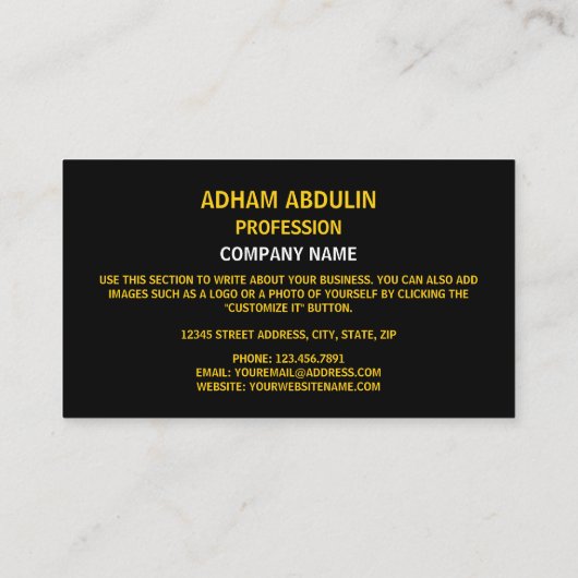 バヌアツ国旗&コート・オブ・アームズ、バヌアツ国旗 名刺 (裏面)