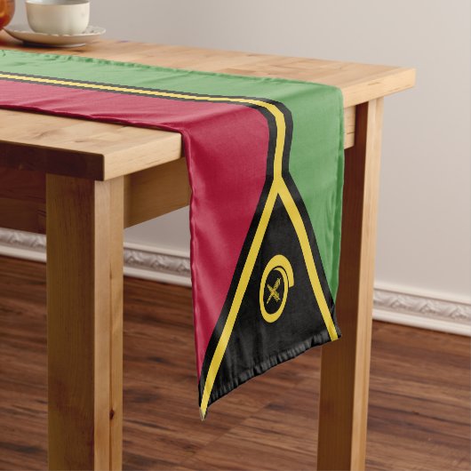 バヌアツ国旗 ショートテーブルランナー (インサイチュ)