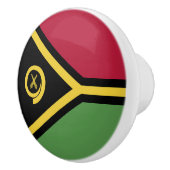 バヌアツ国旗 セラミックノブ (右)