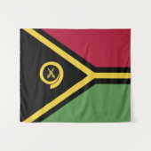 バヌアツ国旗 タペストリー (正面(横))