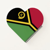 バヌアツ国旗 ノートブック (裏面)