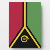 バヌアツ国旗 フォトプラーク (正面)