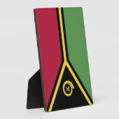 バヌアツ国旗 フォトプラーク (側面)