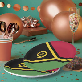 バヌアツ国旗 ペーパープレート