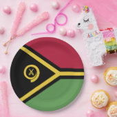 バヌアツ国旗 ペーパープレート (パーティー)