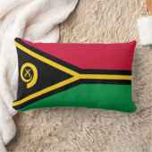 バヌアツ国旗 ランバークッション (ブランケット)