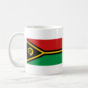 バヌアツ国旗~地図マグカップ コーヒーマグカップ