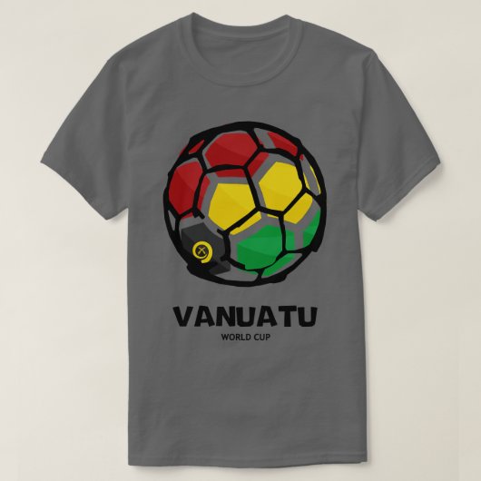 バヌアツ国旗 Tシャツ (デザイン正面)