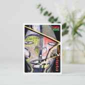 バヌアツ – マスク –  ポストカード (スタンド正面)