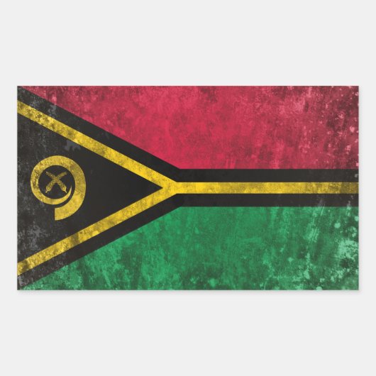 バヌアツ 長方形シール (正面)